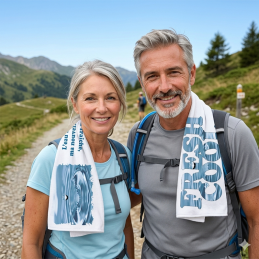 Serviette rafraîchissante personnalisée