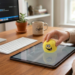 Balle de tennis peluche nettoyeur d'écran