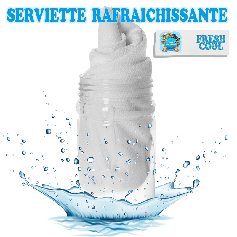 Serviette rafraîchissante personnalisée
