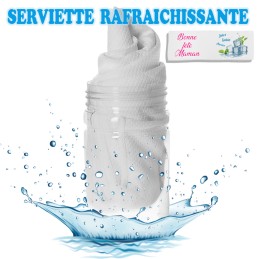 Serviette rafraîchissante personnalisée