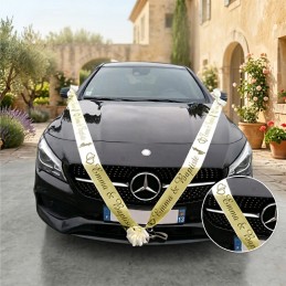 Décoration voiture mariage personnalisée