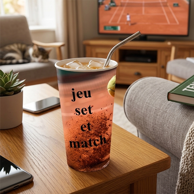 Gobelet soda tennis personnalisé