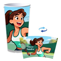 gobelet personnalisé coach tennis