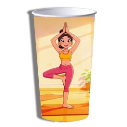 gobelet personnalisé yoga