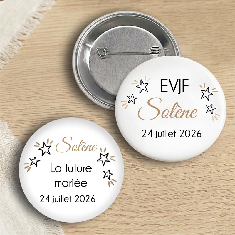 Badge EVJF personnalisé