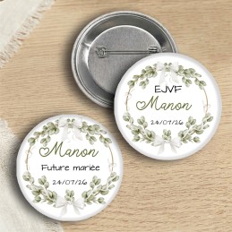 Badge EVJF personnalisé bohème