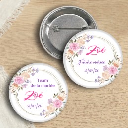 Badge EVJF personnalisé bohème