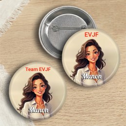 Badge EVJF personnalisé avec Photo