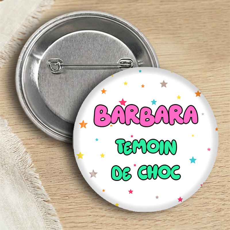 Badge mariage personnalisé - Badge prénom