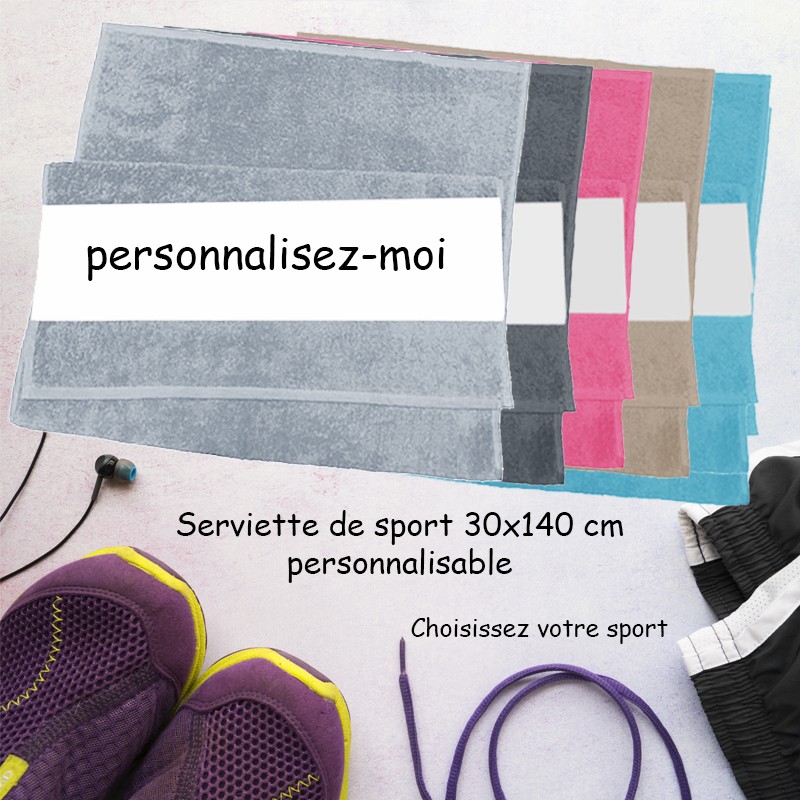 Serviette de sport personnalisée