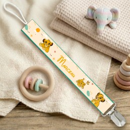 Attache tétine personnalisée le roi lion