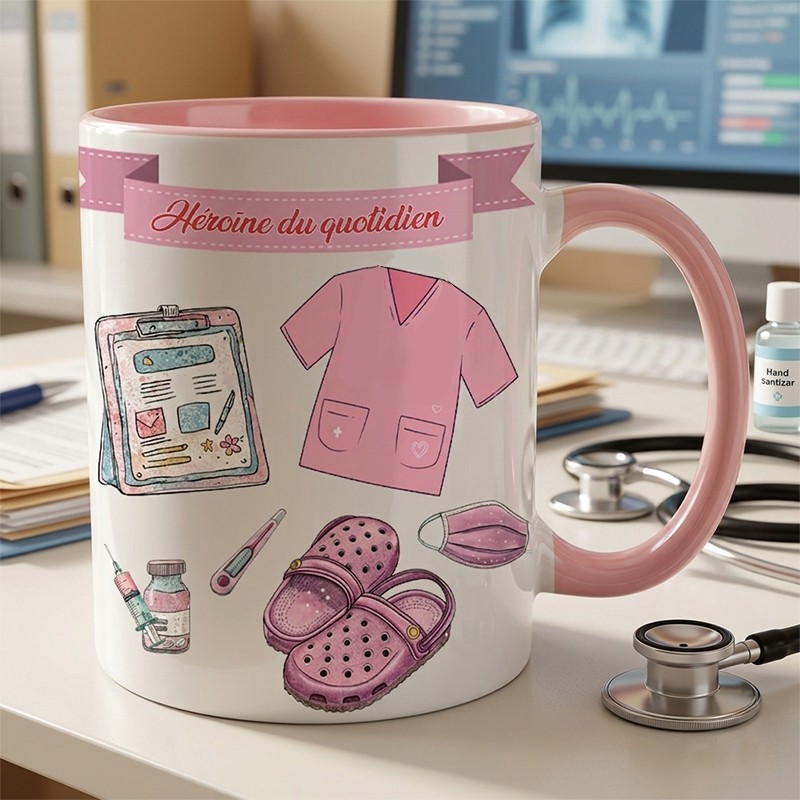Mug infirmière cadeau de remerciement personnalisé