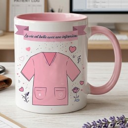 Mug infirmière cadeau de remerciement personnalisé