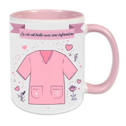 mug infirmière cadeau de félicitations personnalisé