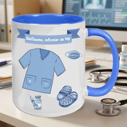 Mug infirmier cadeau de remerciement personnalisé