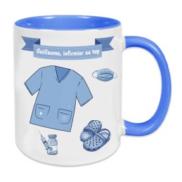 Mug infirmier cadeau de félicitations personnalisé