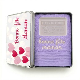 serviette fête des mères personnalisée