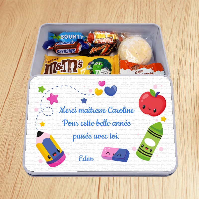 boîte à bonbons personnalisé