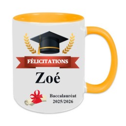Mug baccalauréat personnalisé