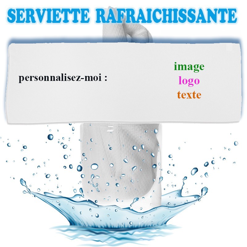 Serviette rafraîchissante personnalisable