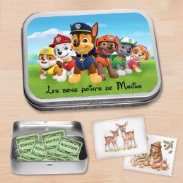 Boite à bon points Pat patrouille - Boite à image prénom