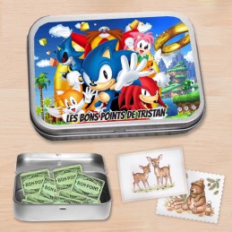 Boite à bons points Sonic personnalisée