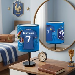 Lampe de chevet équipe de France personnalisable