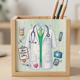 Pot à crayons personnalisé Docteur