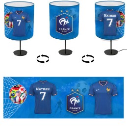 lampe de chevet football équipe de France personnalisable