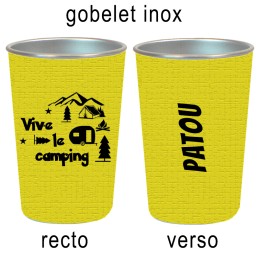 Gobelet en inox randonnée personnalisée