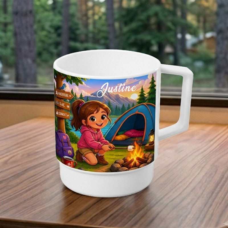 Mug en plastique pour camping personnalisé