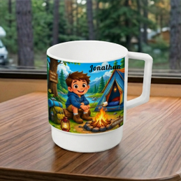 Mug en plastique pour camping personnalisé