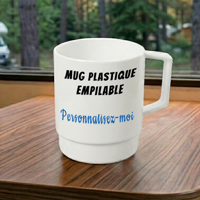 Mug en plastique pour camping personnalisable