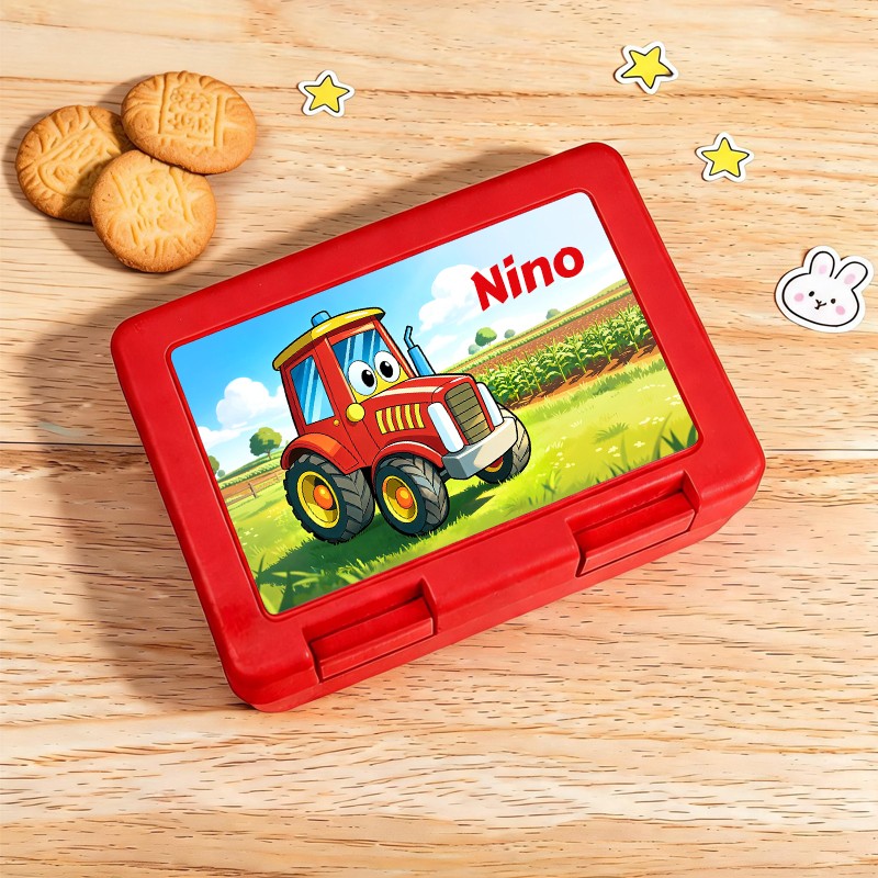 Boite à gouter personnalisée tracteur