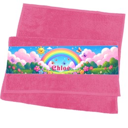 Serviette visage enfant sport scolaire
