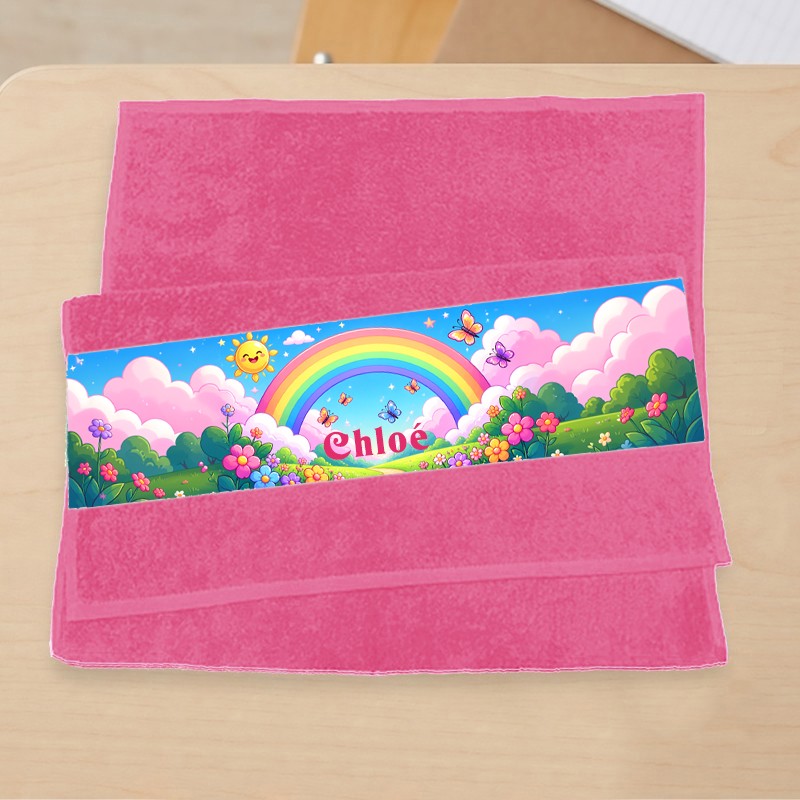 Serviette visage enfant personnalisée