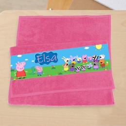 Serviette visage enfant Peppa Pig