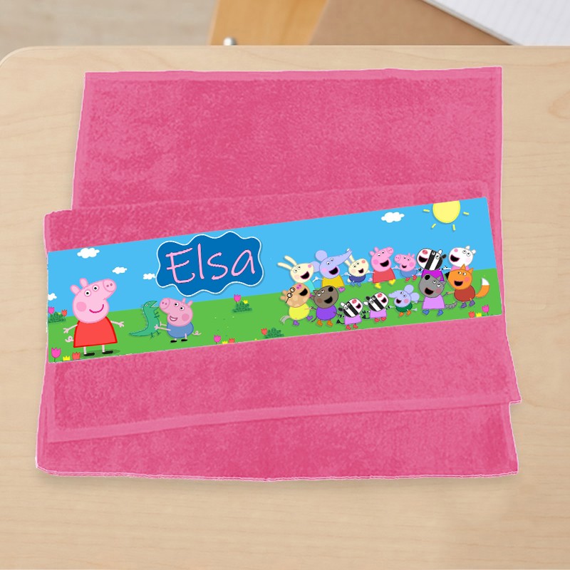 Serviette visage enfant Peppa Pig