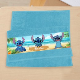 Serviette visage enfant Stitch
