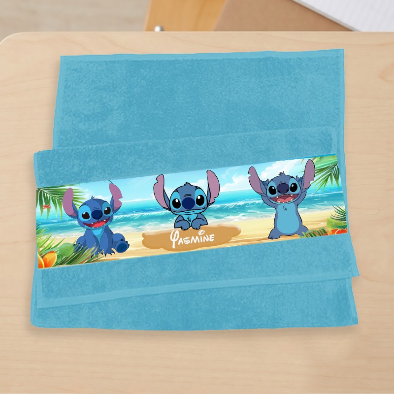 Serviette visage enfant Stitch