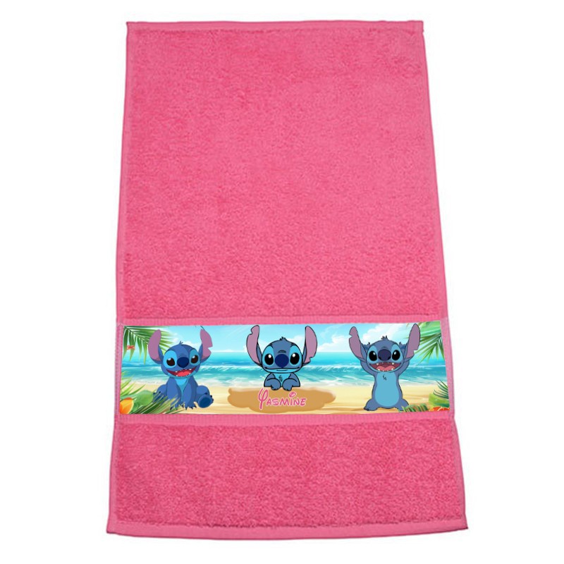 Serviette visage enfant Stitch