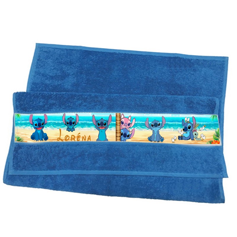 Serviette de toilette Stitch personnalisée