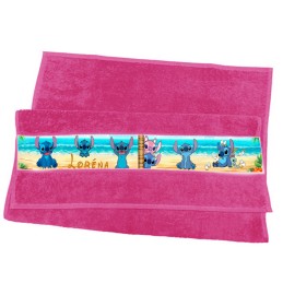 Serviette de toilette Stitch personnalisée
