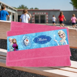 Serviette de visage enfant reine des neiges