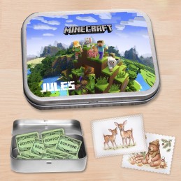 Boîte à bons points personnalisée Minecraft