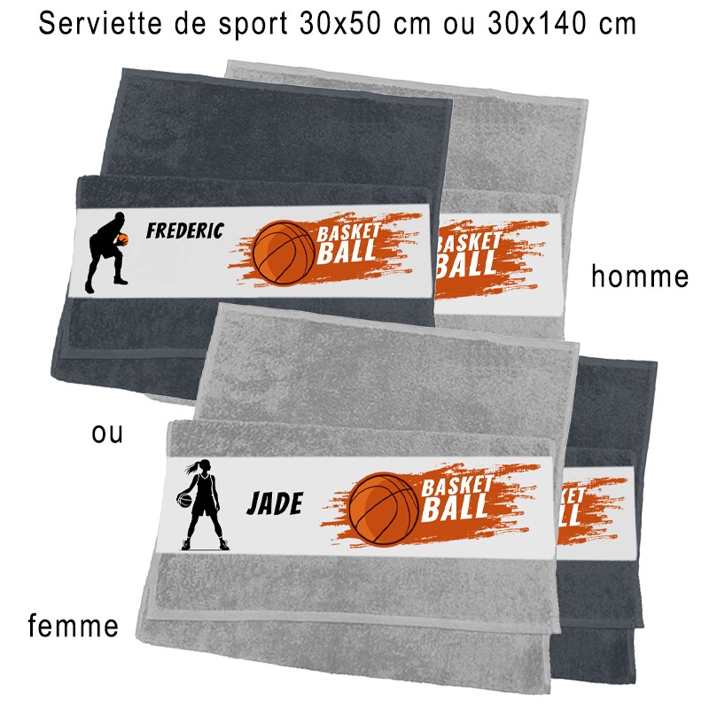 Serviette de basket-ball personnalisée