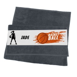 Serviette de basket-ball femme personnalisée