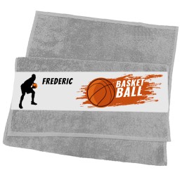 Serviette de sport homme personnalisée basket-ball