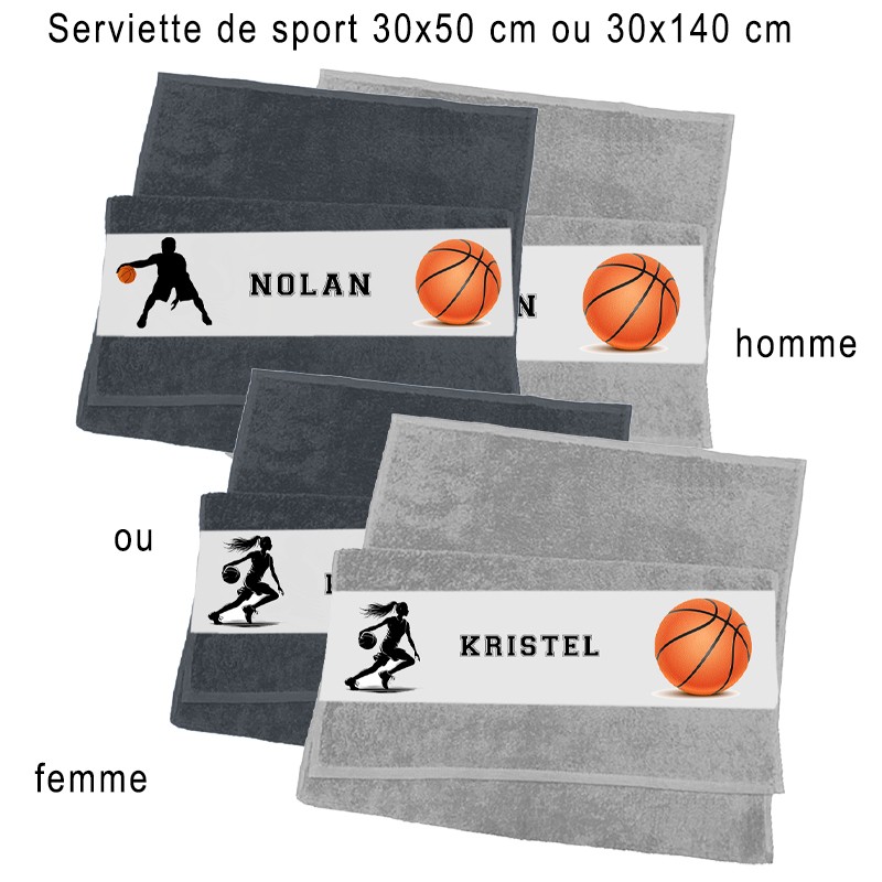 Serviette de basket-ball personnalisée