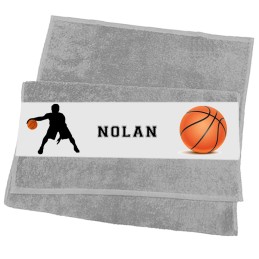 Serviette visage basket-ball homme personnalisée